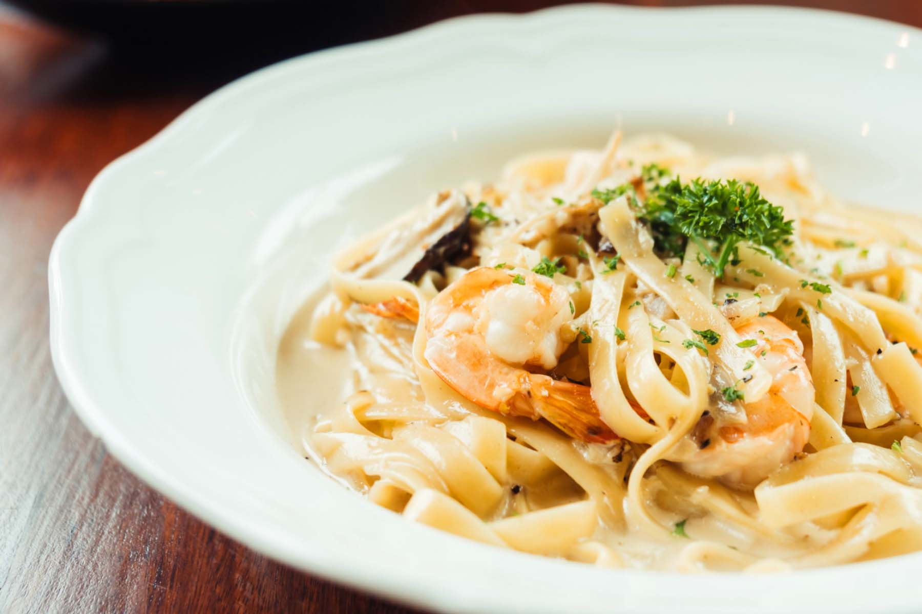 Creamy Garlic Mushroom Pasta