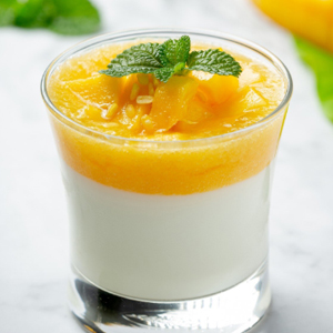 Mango Panna Cotta With Coconut milk