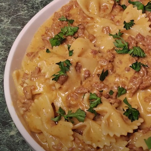 Creamy Beef And Bowtie Pasta Recipe​
